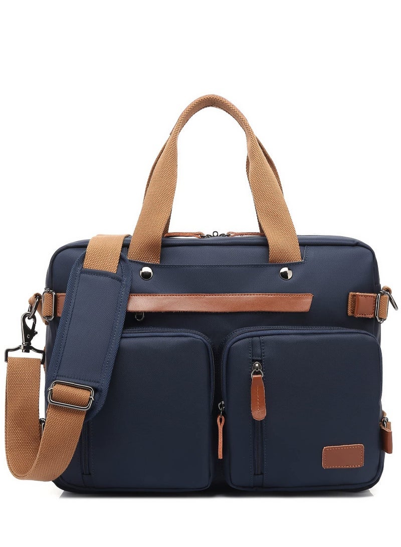 Captaintech Laptop Bag Convertible Backpack Bussiness Office Briefcase Shoulder Bag Messenger Bag Computer and Tablet Carrying Case for Men and Women Work School Travel - Image 1