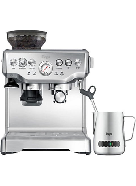 The Barista Express - Bean to Cup Coffee Machine with Grinder and Milk Frother, Brushed Stainless Steel - UAE Version, 2 Year Manufacturer Warranty, Free Coffee from RAW