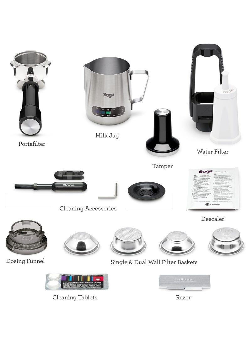 The Barista Express - Bean to Cup Coffee Machine with Grinder and Milk Frother, Brushed Stainless Steel - UAE Version, 2 Year Warranty - pzsku/Z84D13096E808F4DDCE90Z/45/_/1736335905/1b29a965-53b7-4045-a982-def26cbc8d70