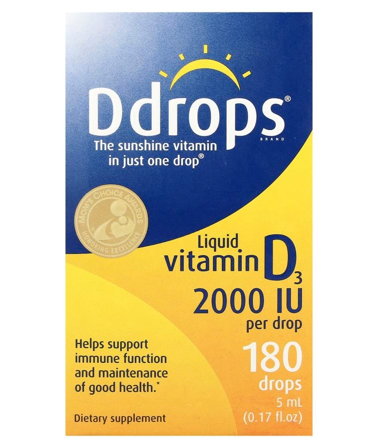 Ddrops Liquid Vitamin D3 2000 IU 0.17 fl oz (5 ml)