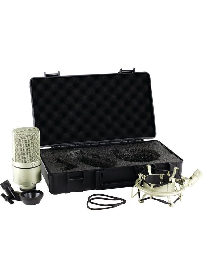 MXL 990 Condenser Microphone for Podcasting, Singing, Home Studio Recording, Gaming & Streaming | Detailed Sound | XLR | Large Diaphragm (Champagne) - Image 5