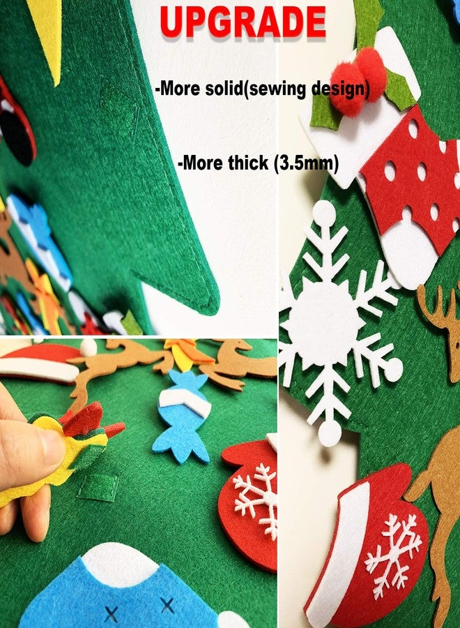 THAWAY DIY Felt Christmas Tree for Toddlers with 34 pcs Detachable Ornaments, Kids Door Wall Hanging Xmas Gifts Christmas Decorations - Image 4