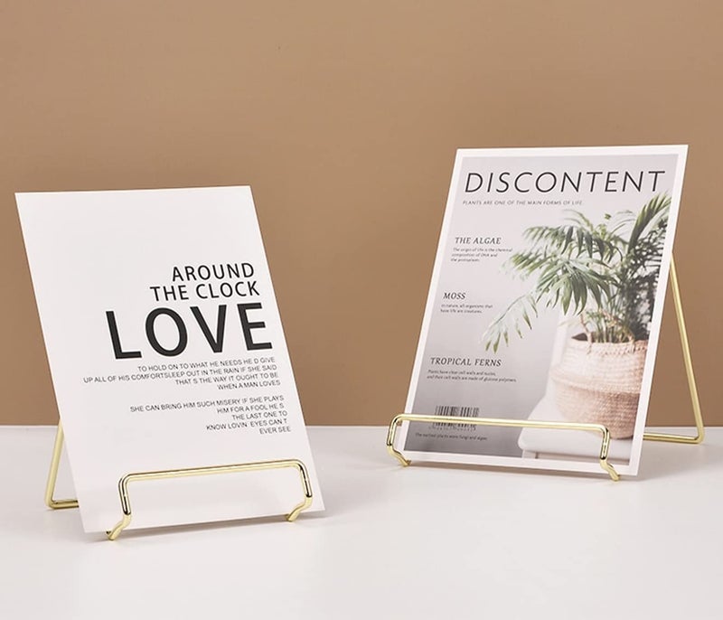 Kiwilon Tablet Holder, Magazine Stand, Book Holder, Frame Stand (Rose Gold) - Image 3