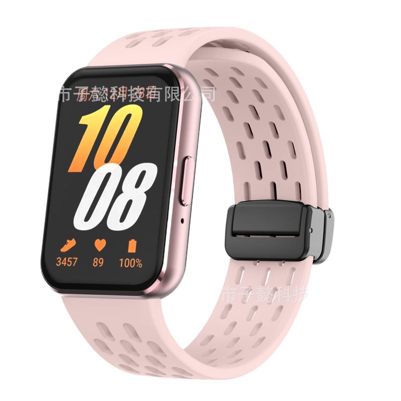 سوار ساعة ذكية رياضي من السيليكون متوافق باللون أخضر قابل للتعديل مع Samsung Galaxy Watch بملاءمة قابلة للتعديل وحزام ناعم للاستبدال اليومي - Image 5