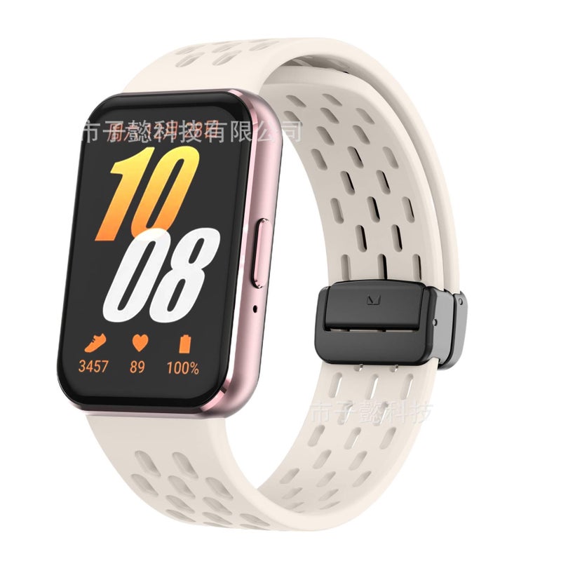 سوار ساعة ذكية رياضي من السيليكون متوافق باللون أخضر قابل للتعديل مع Samsung Galaxy Watch بملاءمة قابلة للتعديل وحزام ناعم للاستبدال اليومي - Image 1