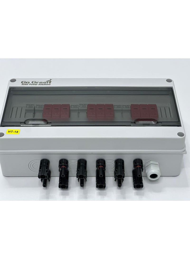 Go Green 3 String Solar Combiner Box – 3-In-1-Out DC Junction Box, IP65 Waterproof for Solar PV Systems - Image 1