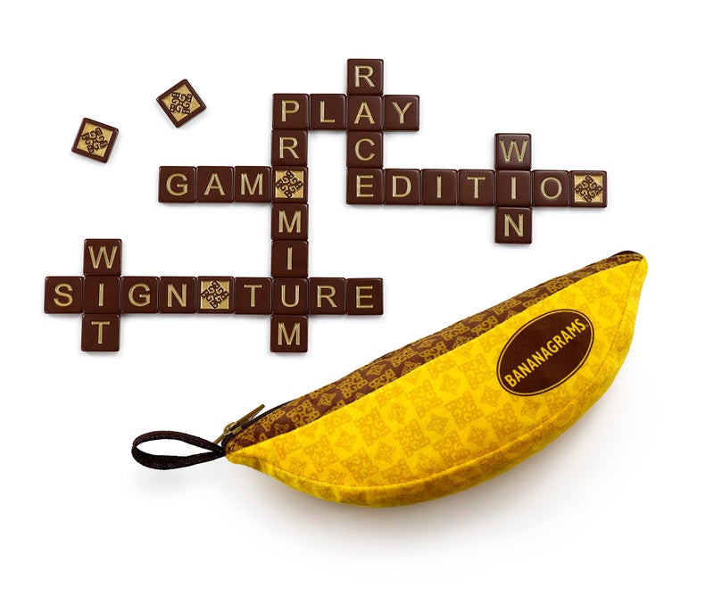 Bananagrams | Signature Edition - Amazon Exclusive | Word Game | Ages 7+ | 1-8 Players | 30 Minutes Playing Time - Image 1