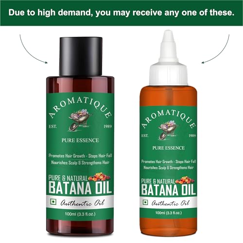 Aromatique Batana Oil | 100% Pure & Cold Pressed from Honduras | Natural Palm Nut sourced for Hair, Scalp & Skin Nourishment | 100ml - Image 5