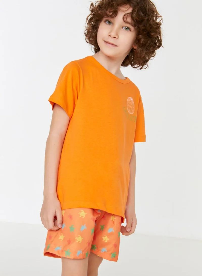 trendyol Kids Back Print T-Shirt
