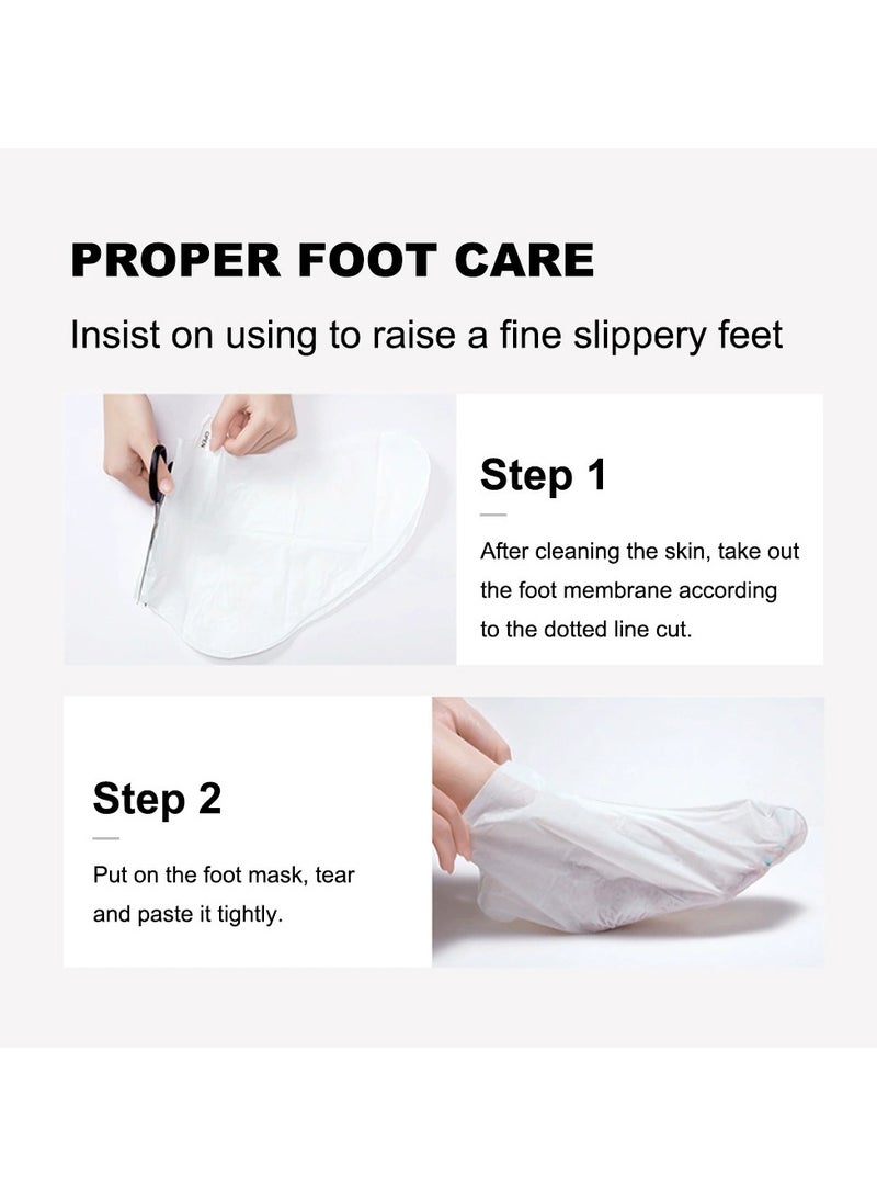 LANEMAY Ginger Foot Mask Exfoliating Callus Removal Hydrating Moisturizing Foot Care Peeling Socks for Soft Feet(5PC) - Image 2