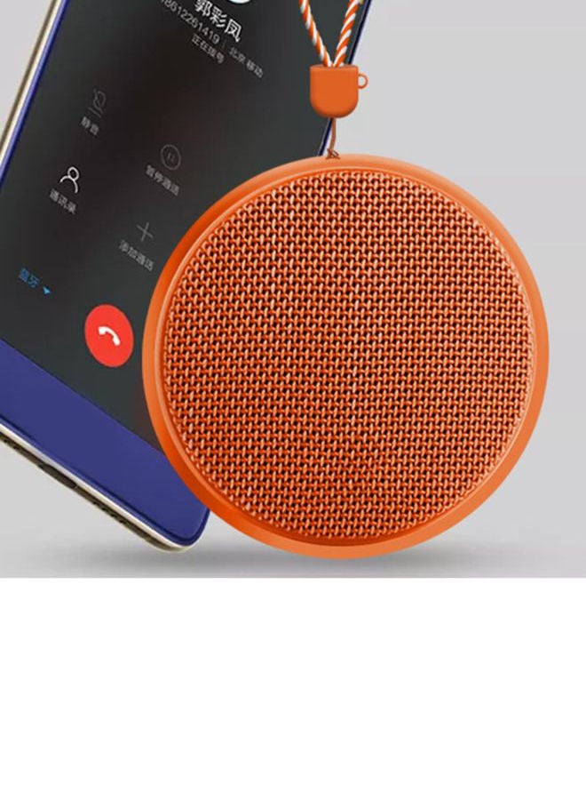 NIBEMINENT Mini Portable Outdoor Sports Wireless Bluetooth Speaker Orange  - Image 3