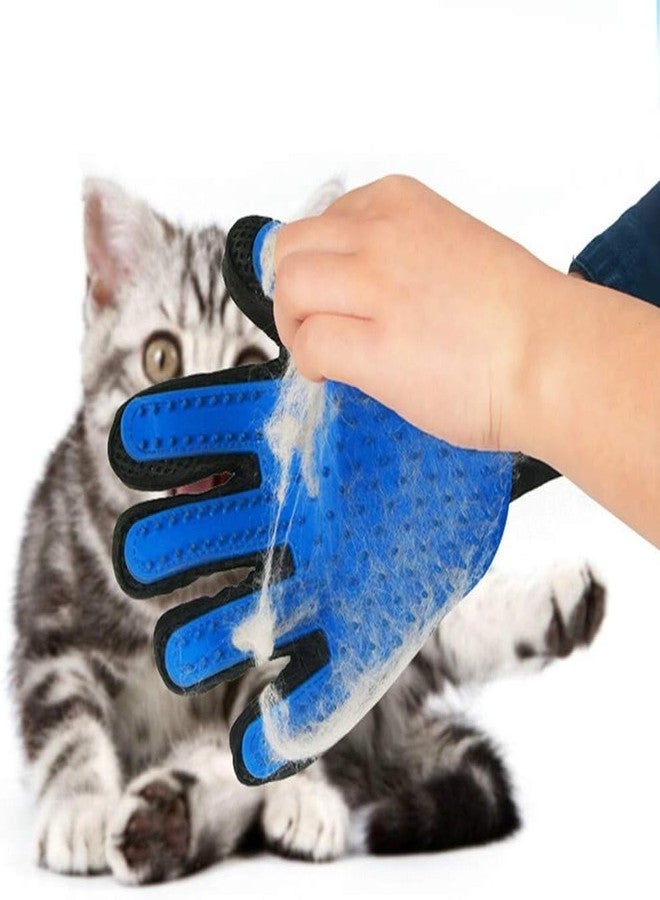 PETZLUV Pet Grooming Accessories Kit of Dog Grooming Glove with Nail Clipper Cutter and Nail Filer for Dog Cat Hair Removal Five Finger Glove with Steel Grooming Nail Care Combo - Multicolor - Image 3