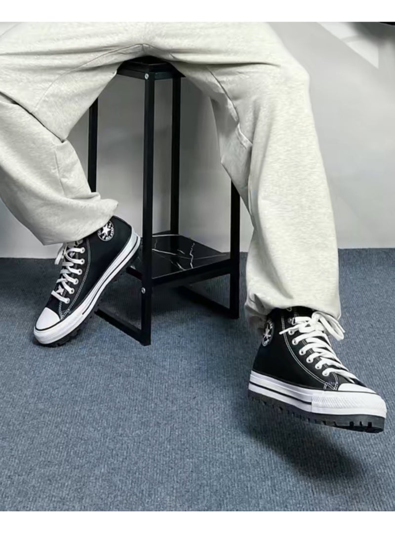 CONVERSE - Classic High Top Platform Sneaker Black - Image 1