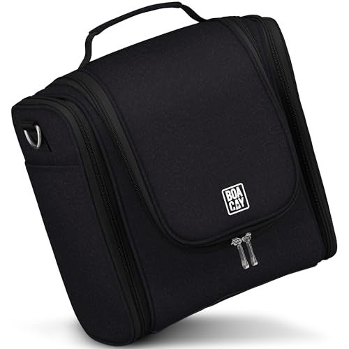 BOACAY Extra Large Hanging Travel Toiletry Bag for Women and Men, Makeup Bag, Bathroom & Shower Organizer Kit for Accessories, Cosmetics, Essentials - Image 1