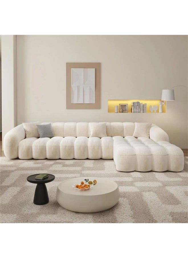 Comfynest - Fabric Overstuffed Multifunctional Sofa Set – Multiple Options Available (L Shape With Chair and Ottoman, Left) - Image 1