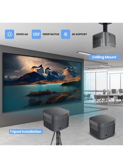 كيلا جهاز عرض 4K 4K مع 2.4G/5G مزدوج WiFi وبلوتوث5.3، 20000 LUX أصلي 1080P كامل الوضوح 1080P، 4D/4P تصحيح الانحراف الرئيسي للمنازل  - Image 2