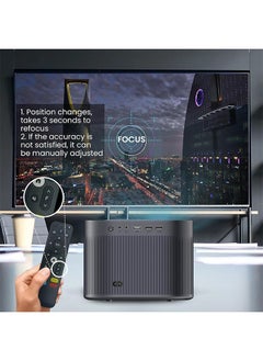 كيلا جهاز عرض 4K 4K مع 2.4G/5G مزدوج WiFi وبلوتوث5.3، 20000 LUX أصلي 1080P كامل الوضوح 1080P، 4D/4P تصحيح الانحراف الرئيسي للمنازل  - Image 3