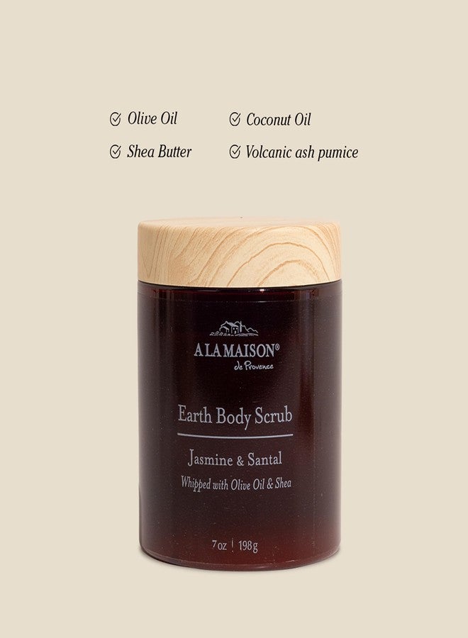 A La Maison Amber Jasmine & Santal Starter Kit - Shower Oil + Body Scrub – Gently Exfoliates & Softens Skin – French Formula, Plant-Based - Image 3