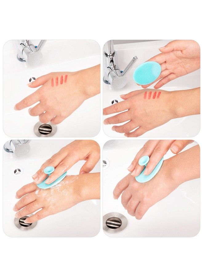 JEXCULL مجموعة من 4 قطع من فرشاة تنظيف الوجه الناعمة المصنوعة من السيليكون من جيكسكول، مقشر للوجه، وسادة مسام لإزالة الرؤوس السوداء وحب الشباب، فرشاة غسل الوجه لتنظيف البشرة بعمق - Image 4