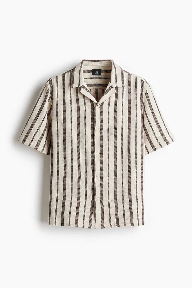 H&M Regular Fit Textured resort shirt