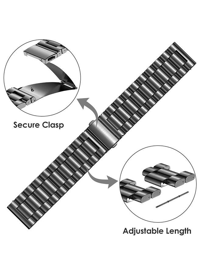 O Ozone Metal Band For Samsung Galaxy Watch 7 6 5 4 FE 40mm 44mm 45mm/Galaxy Watch 6 4 Classic 43mm 47mm 42mm 46mm Stainless Steel Strap- Rose Gold  - Image 2