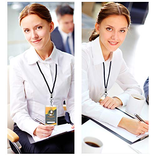 BAITEER 120 Pcs Black Lanyards Premium Bulk Lanyards Round 36" with Swivel J Hook for ID Name Badge Holder, VIP, School, Kids, Coach, Conference, Festival and Hang Keys - Image 5