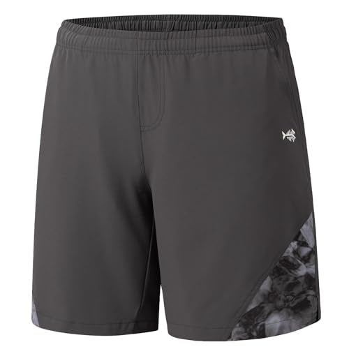 BASSDASH Mens 7 Fishing Shorts UPF 50 Lightweight Water Resistant Quick Dry for Hiking with Zipper Pocket FP06M - Image 1