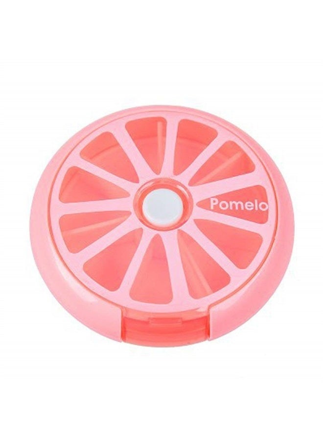 INVODA Pill Cases Pill Box Weekly 3 Times 7 Compartments Large Medicine Pill Organizer (Pomelo 1PCS) - Image 4