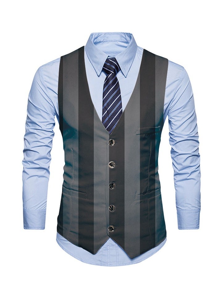 KUYING New Fashionable Personalized Printed Men's Suit Vest  - Image 1