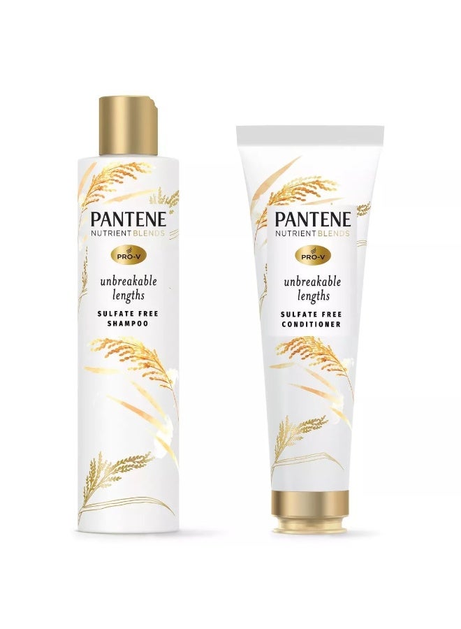 Pantene Nutrient Blends Unbreakable Lengths Shampoo and Conditioner Set
