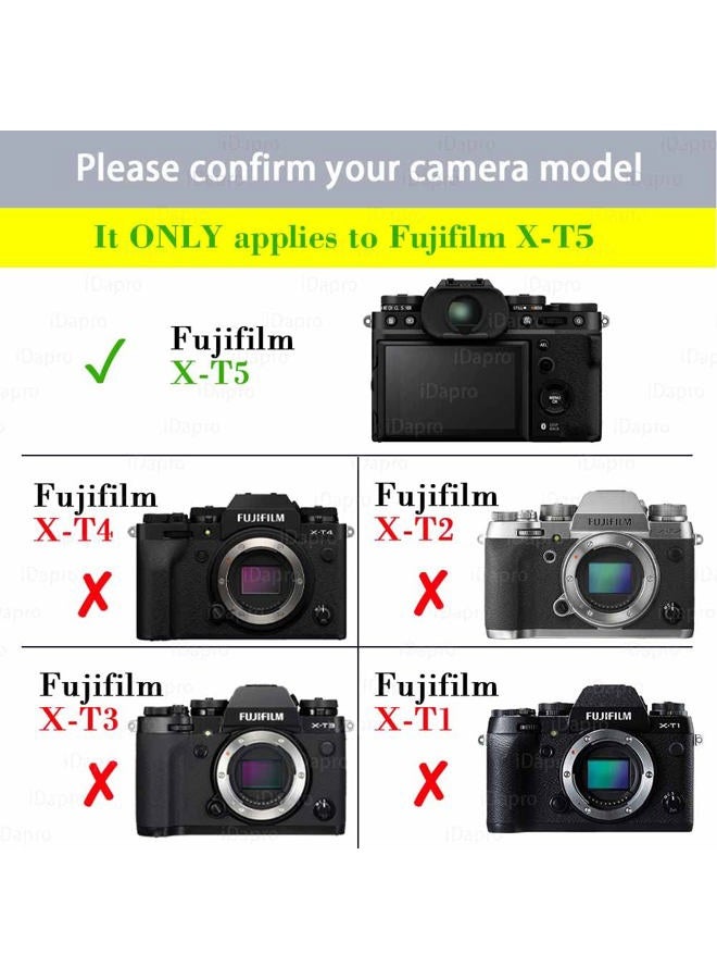 iDaPro Screen Protector for Fujifilm X-T5 Fuji XT5 + Hand Lanyard [3+1 Pack] Tempered Glass Easy Installation - Image 2
