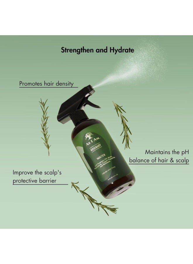 As I Am ماء إكليل الجبل من As I Am 16 أونصة - علاج لفروة الرأس لكثافة الشعر - مع البيوتين ونخيل الساوا - Image 4