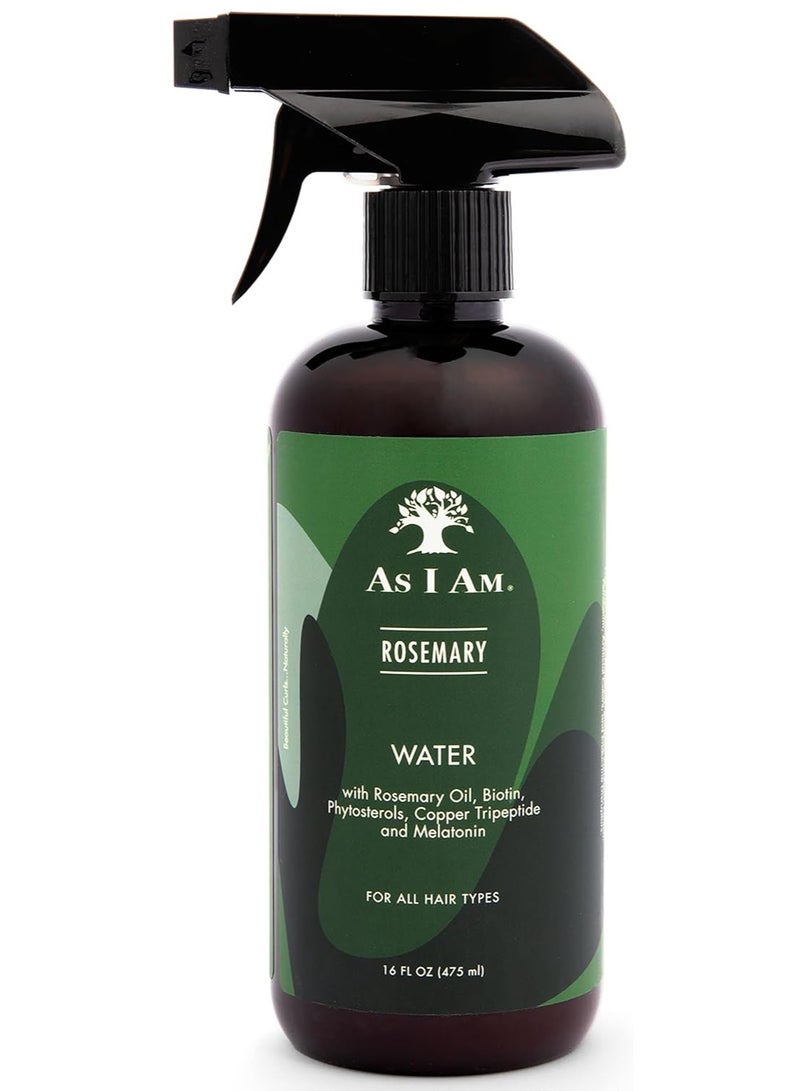 As I Am ماء إكليل الجبل من As I Am 16 أونصة - علاج لفروة الرأس لكثافة الشعر - مع البيوتين ونخيل الساوا - Image 1