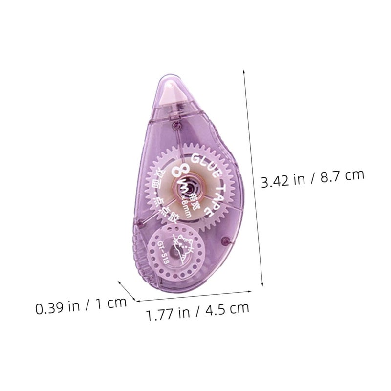 Dual Sided Correction Tapes 4 Pack Mixed Colors Practical Study Office Supplies - Image 3