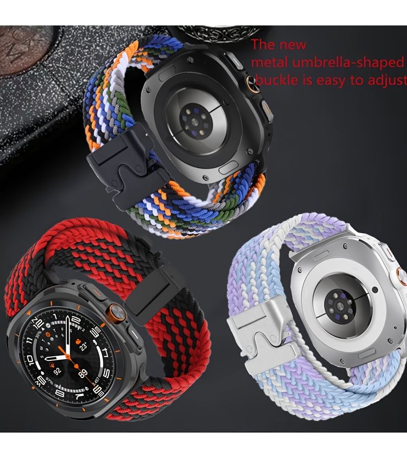 حزام مظلة معدني متين لساعة Galaxy Watch 7 Ultra مقاس 47 مم بألوان متعددة 5 - Image 1
