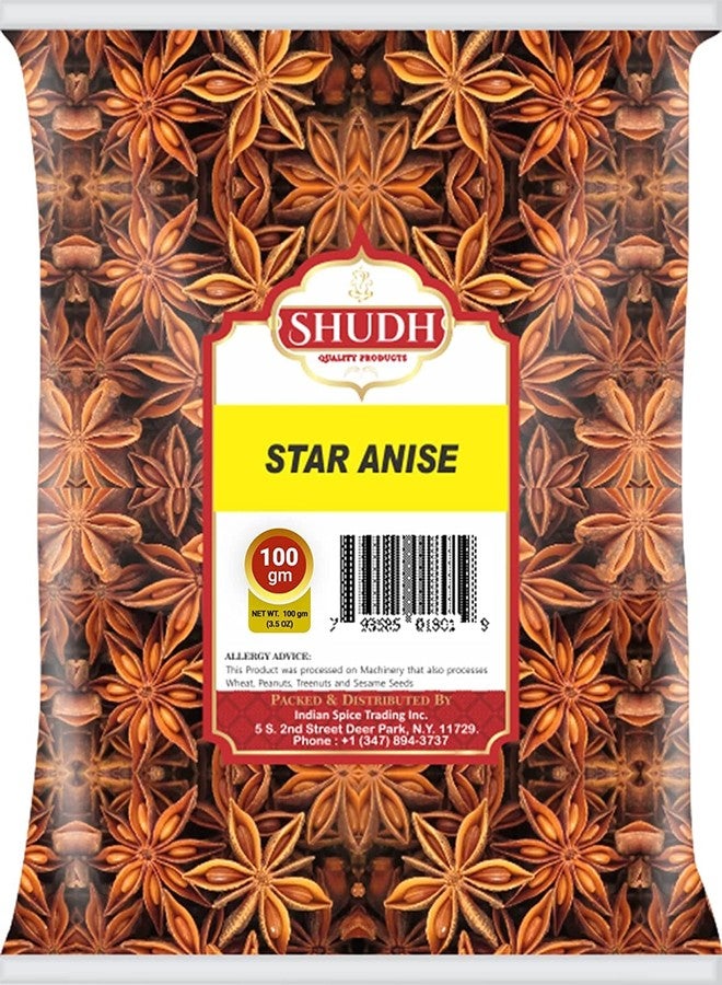 Jimidar Shudh Star Anise Whole 100 gm(3.5oz), Chinese Star Anise, Sun Dried Anise Star Spice, Anis Estrella/Badian Khatai/Illicium Verum, Widely Used for Baking, Cooking, and Tea - Image 4