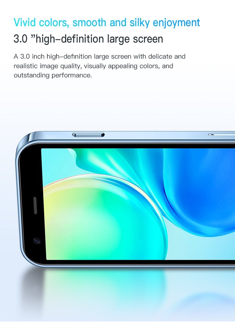 SOYES - Super Mini Mobile Phone Android Quad Core Titanium Silver, Mobile Mini Smartphone Ultra Small Pocket Student Children Men and Women(Black) - Image 1
