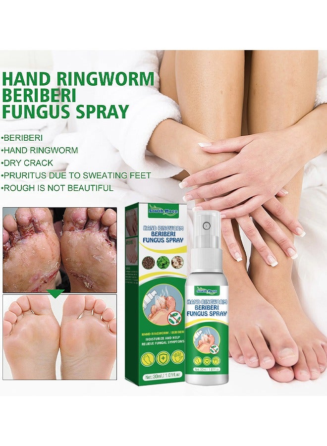SOUTH MOON Hand Ringworm BeriBeri Fungus Spray, Anti-Fungi Treatment For Feet Itchy, Sweating, Peeling And Blisters, Natural Ingredients Foot Fungi Spray For Tinea Pedis, Inflamed, Feet Smelly 30ML - Image 5
