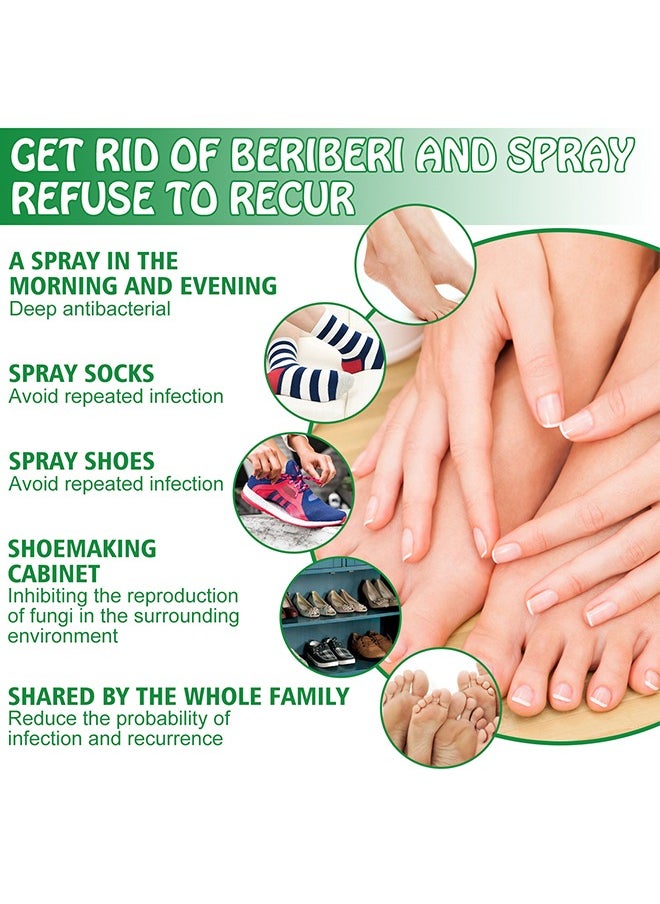 SOUTH MOON - Hand Ringworm BeriBeri Fungus Spray, Anti-Fungi Treatment For Feet Itchy, Sweating, Peeling And Blisters, Natural Ingredients Foot Fungi Spray For Tinea Pedis, Inflamed, Feet Smelly 30ML - Image 1
