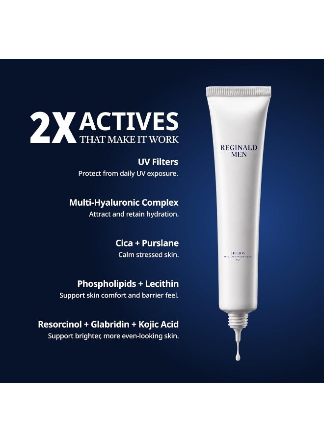 Reginald Men Sunscreen SPF 50 PA++++ | Brightening & Moisturizing Sun Protection | Enriched with 9 Active Ingredients | Broad Spectrum UV Defense | Lightweight & Non-Greasy (50g Pack of 1) - Image 3