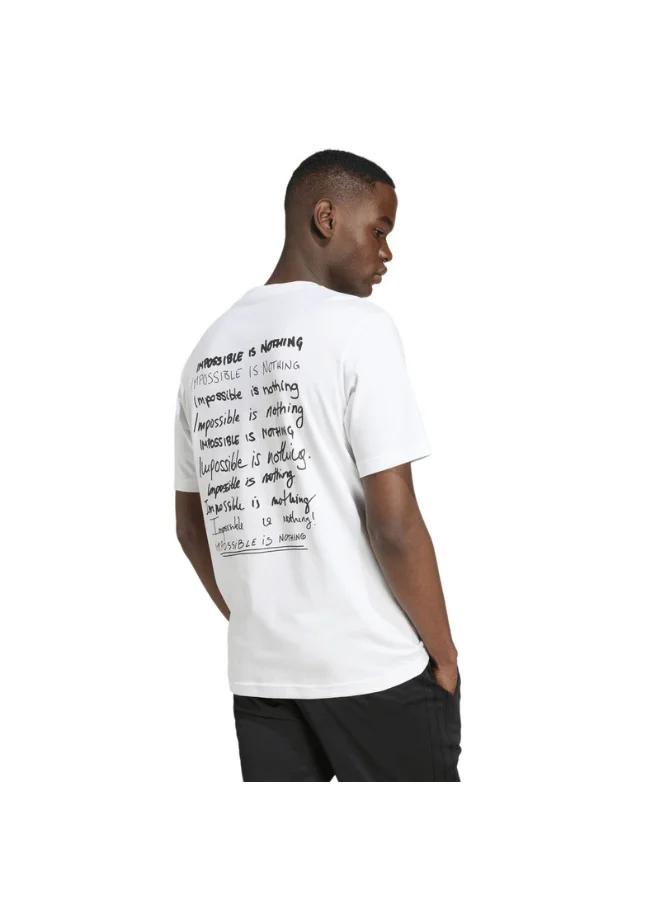 اديداس adidas M C IIN TEE White Training T-SHIRTS for Men - XS
