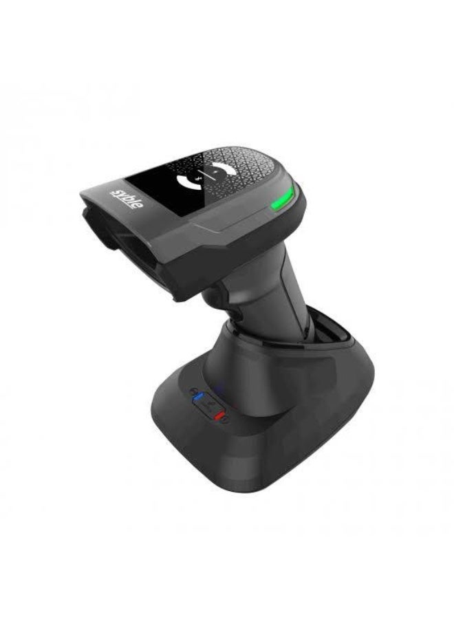 The Syble XB-D66T is an industrial wireless 2D barcode scanner. - Image 1