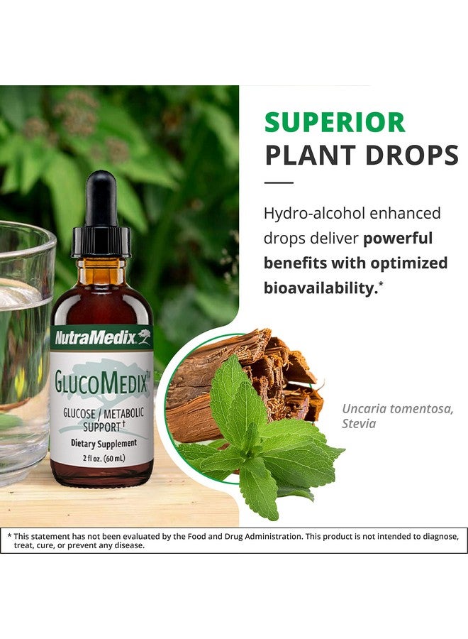 NutraMedix GlucoMedix - Bioavailable Cat's Claw & Stevia Liquid Drops - Metabolic Support to Help Maintain a Healthy Immune System - Daily Immune Support Tincture (4 Fl Oz) - Image 5