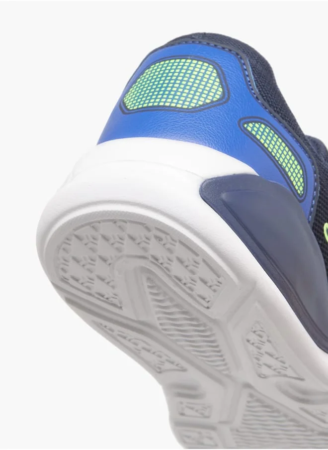 كابا Boys' Logo Print Sports Shoes With Hook And Loop Closure