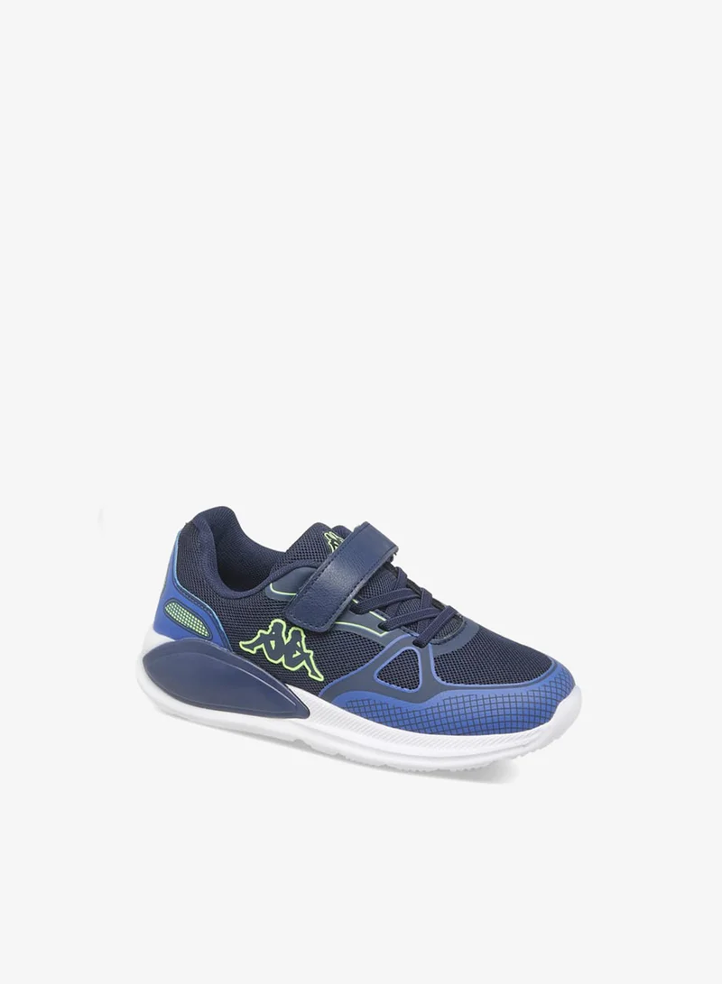 Kappa Boys' Logo Print Sports Shoes With Hook And Loop Closure