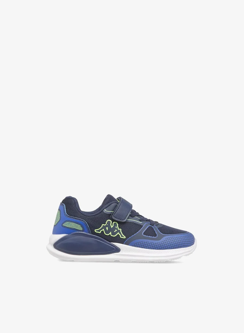 Kappa Boys' Logo Print Sports Shoes With Hook And Loop Closure
