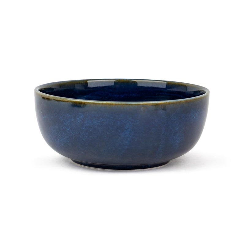 Shay Ceramic Medium Bowl Set 18cm 2 Pieces Blue Green Glossy Finish Stoneware Ceramic Serving Bowls Ceramic Bowl Pasta Serving Plate Medium Bowl Set of 2 Blue Green - Image 4