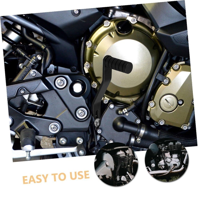 2 Pcs Motorcycle Folding Gear Shifter Lever Black Adjustable Shift Lever Compatible With Universal Touring Street Models - Image 4