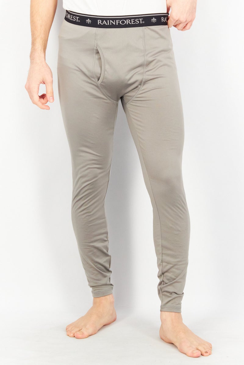 Rainforest Men Solid Base Layer Pants, Grey - Image 1