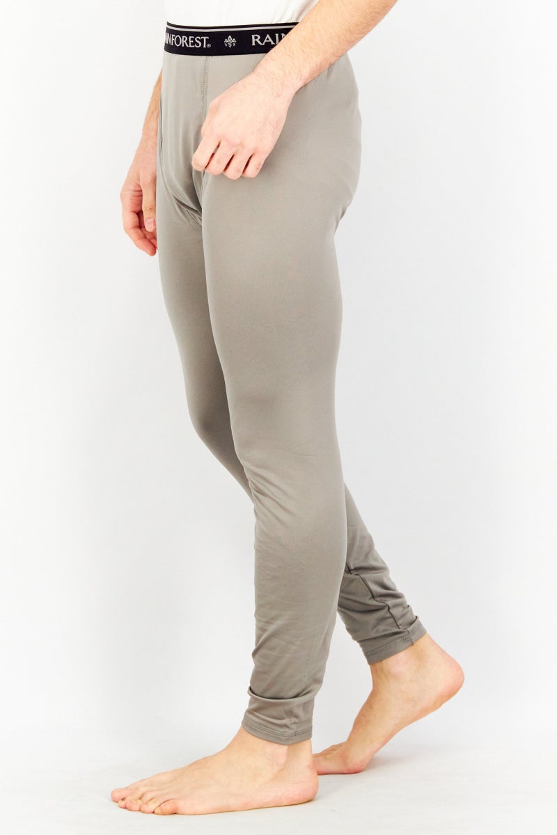 Rainforest Men Solid Base Layer Pants, Grey - Image 3